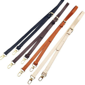 1Pcs Adjustable Replacement Strap Cross Body Bag PU Leather Shoulder Strap For Small Bags Pochette Black Strap Width 1.8cm