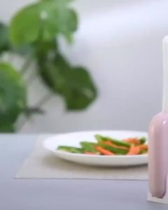 Centong Plastik Dengan Dudukan Tutup  Otomatis Berbagai Warna/ / Holder Centong Nasi Anti Lengket