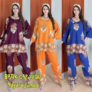 NJMB008 | SETELAN CELANA PANJANG SUPER JUMBO PREMIUM RAYON SUPER // CELANA PANJANG