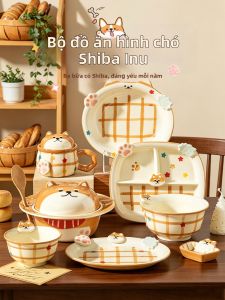 Mr.Snail | Dĩa Sứ Ngọt Ngào Chia Khuôn Cho Món Cơm Súp Mì Dành Cho Trẻ Em Sử Dụng Tại Nhà