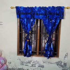 Gorden Serut Poni Terbaru & Gorden Jendela Ukuran 100 x 150