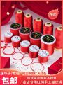 Red String Weaving Rope Handmade DIY Bracelet Making Line Nylon Polyester Material One Millimeter in Diameter for Jewelry. 
