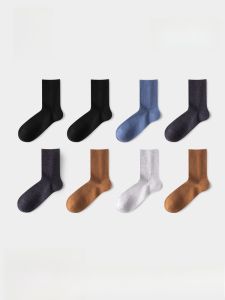 HLA | Mens Mid-Calf Fleece Lined Cashmere Socks Antibacterial Deodorant Comfortable Warm Long Thick socks Autumn Winter Seasonal Wear