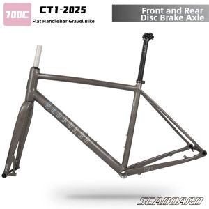 seaboard | Aluminum Road Cycle Frame 700C Internal Cable Drop Handlebar Disc Brake Thru-Axle