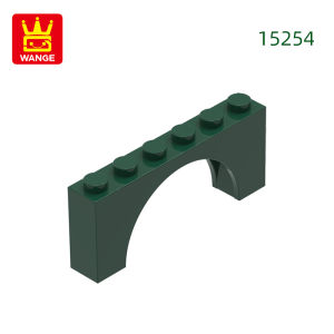 Wange 40Pcs/lot Arch 1x6x2 Thick Top with Reinforced Underside Block Moc Color Accessories Compatible with 15254 Brick DIY Parts