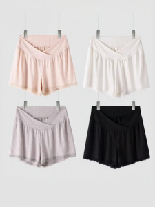 MIDULI | Pregnant Summer Safety Shorts Anti-Exposure Light Ice Silk