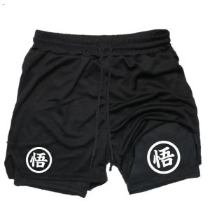 Running Shorts for Men Fitness Gym Training 2-in-1 Sports Shorts Quick Dry Workout Double Hip-hop Fashion Versatile Deck Shorts