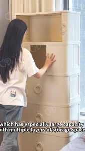 CD Cabinet for Clothes Sliding Curtain Door White Wardrobe Clothes Storage Durabox Cabient Organizer with Wheels