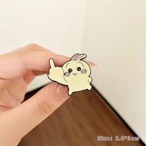 Cute Chiikawa Chest Pin Student Upscale Trendy Jewelry Alloy Silver Gold Plated with Cartoon Animation Pattern