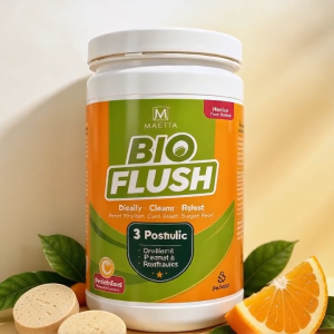 Natural Gut Detox Bio Flush Tablets | Pre+Pro+Postbiotic Digestive Cleanse Made in Malaysia