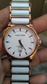 jam tangan jacque martin cewek ceramic stell second bekas original. 