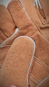 (GLVL0003) ถุงมือหนังแบบมีฉนวน ซับในป้องกันความร้อน