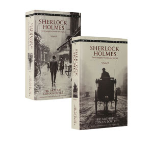 2Pcs The Complete Sherlock Holmes (2 Volumes) Paperback by Sir Arthur Conan Doyle Original English books