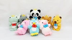 Boneka Animal Boneka Karakter Hewan Mahkota Lucu Bulu Rassel 10