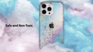 SwitchEasy Starfield M Magnetic & Starfield iPhone 15/15 Plus/15 Pro/15 Pro Max/14/14 Plus/14 Pro/14 Pro Max Glitter Case Drop Protection Casing 3D Visual Effect Safe & Non-Toxic Cover