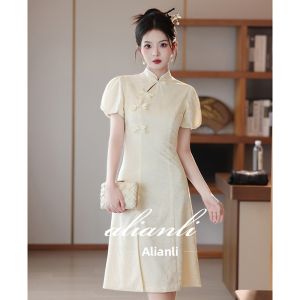ALIANLI | Luxurious Chinese Style Evening Dress