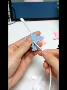 Little Angel Data Cable Protector - Silicone Soft Cover Anti Drop Charging Cable Protection Cover
