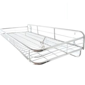 Kệ treo phòng bếp INOX cao cấp 1 tầng (có sóng đĩa) bề mặt sáng bóng không hoen gỉ dụng cụ nhà bếp tiện lợi đủ loại kích thước (30x50 30x60 30x70 30x80 30x90 30x100) cm