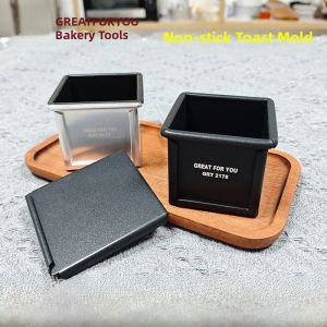 Non-Stick Square Toast Mold 450g Small Toast Box Commercial Bakery DIY Baking Tools Aluminum Alloy Chinese Style Kitchen Utensils