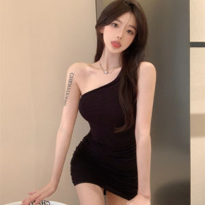 SUP New Long Gown Color Block Strapless Vest Dress Slimming Flattering mid Waist Cotton Knitted Spring Fashion Japanese Style