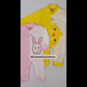 Sleepsuit Bayi Halfmoon | Baju Tidur Bayi Laki-laki Perempuan