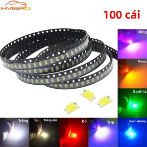 100 Chiếc 1206 SMD SMT LED Chip Hạt Sáng Siêu Sáng SMT Đèn Điốt Mô Đun Cho Sân Vườn Trần Không Khí Trang Trí Đèn Neon