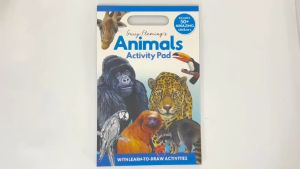 Animals Activity Book Pad For Kids To Do Fun Activities Colouring Drawing With 50+ Stickers