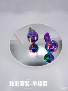 DEUKIO | Bộ Tay Quay Màu Sắc 38MM Phụ Kiện Độ Chế Cho Máy Câu Cá Thương Hiệu S/D/A Núm Tay Quay Kim Loại Nguyên Khối Nâng Cấp Tay Quay 55g