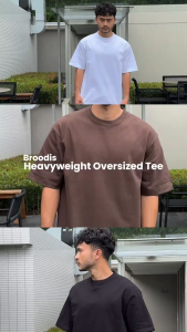 Broodis Kaos Army Polos Oversize 16S Heavyweight BOXY Tshirt Green