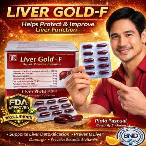 Liver Gold Silymarin + Vitamin B-Complex 60 Softgel Capsules Food Supplement FDA Approved BNDCORP