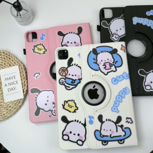 Chanks Pochacco สติ๊กเกอร์ เคสไอแพด 2025 11 air7 6 gen9 8 7 10.2 เคส for iPad gen11 10 2024 pro 10.9 case การหมุน 360