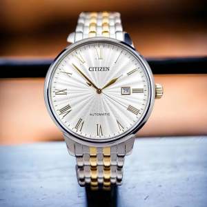ĐỒNG HỒ NAM CHÍNH HÃNG CITIZEN NJ0084-59A Automatic White Dial Sapphire Silver Stainless Steel For Men