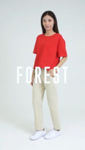 Forest Ladies Cotton Interlock Straight Pants Women Casual Long Pants | Seluar Panjang Perempuan - 810498