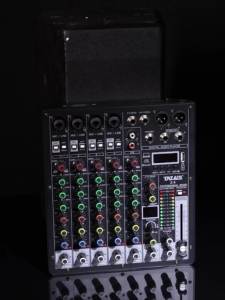 Z6 มิกเซอร์อนาล็อก 6 ช่องมืออาชีพ เอฟเฟกต์ Bluetooth USB 99DSP ปาร์ตี้เวทีมิกเซอร์