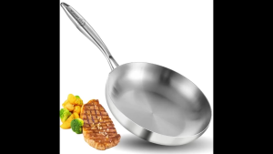 Frypan 304 Stainless Steel Frying Pan Induction-compatible Cookware Omelet Pan For Gas Stove
