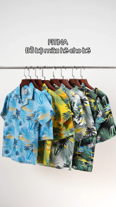 [007] Bộ Đồ Mùa Hè Cực Chill Cho Bé Trai – Cotton Mềm Mịn Mát Lạnh Cực Đã Mặc Là Nổi Bật!