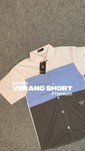 ALNI OFFICIAL STORE - VERANO SHORT KEMEJA PRIA DEWASA PREMIUM KASUAL