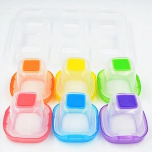 6Pcs/Set Kotak Penyimpanan MPASI Food Container BPA Free Kotak Makanan Tempat Makan Bayi MPASI Snack Cemilan Microwavable Freezer