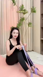 Detachable pedal puller abdomen belly reduction sit-ups crunches auxiliary puller indoor fitness equipment