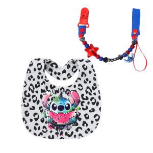 Disney | Baby nipple chain newborn bib baby Stiddie handmade beaded chain baby nipple clip chain baby teething aid baby cute toy gift