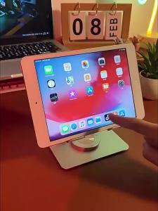 360° Rotatable Tablet Stand Adjustable Foldable Desktop Stand Holder Compatible For 4.7-12 Inch Ipad Pro/Air/Min Laptop Tablet