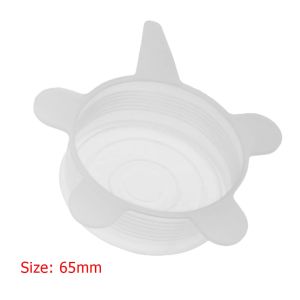 1-5Pcs Stretch Silicone Lids Heat Resistant Reusable Food Wrap Bowl Pot Pan Cover Universal Cookware Lid Kitchen Refrigerator