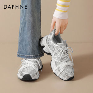 Daphne | Platform Summer Breathable Silver Versatile Womens Sneakers