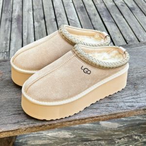 Gigi Womens Ethnic Style Snow Boots Low Cut Thick Bottom Warm Sheepskin Fur Integrated Cotton Boots Fashionable Winter Shoes