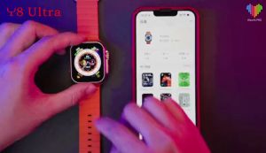Aimee shop สมาร์ทวอทช์ Y8 Ultra Smartwatch Waterproof สมาร์ทวอทช์ สนับสนุนการว่ายน้ํา สัมผัสได้เต็มจอ รองรับภาษาไท วัดออกซิเจนในเลือด