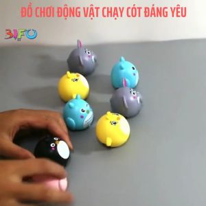 Đồ chơi động vật đáng yêu chạy đà dây cót hỗ trợ vận động cho bé phát triển thể chất nhiều mẫu