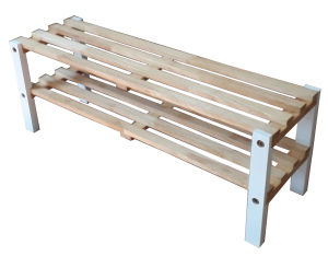 Kệ để giày dép 2 tầng 100% gỗ tự nhiên kệ giày dép cho bé yêu 66x20x25cm bằng gỗ dễ thương xinh xắn