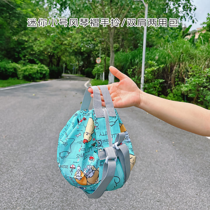 Mini Foldable Accordion Pattern Cloth Bag Large Capacity Travel