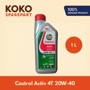 Castrol Activ 4T 20W-40 1L Oli Motor Bebek Manual Castrol Activ 4 Tak 20W-40 1L