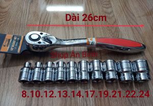 [Giá Hủy Diệt] Combo 10 Đầu Tuýp Đủ Màu Nhiều Hiệu Và Cần Siết Tự Động 72 Răng 1/2 Chính Hãng KAPUSI Nhật Bản Hàng Cao Cấp Loại 1 Siêu Bền Siêu Đẹp